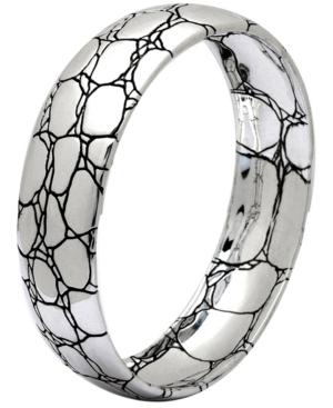 Crocodile Edge Signature Sterling Silver Bangle