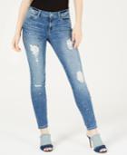 Guess Sexy Curve Ribbed Embellished Skinny Jeans