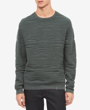 Calvin Klein Men's Textured Cotton Modal Sweater