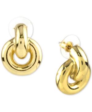 Charter Club Gold-tone Knot Drop Earrings, Created For Macy's