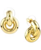 Charter Club Gold-tone Knot Drop Earrings, Created For Macy's