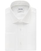 Calvin Klein Steel Classic-fit Non-iron Performance Solid French Cuff Dress Shirt