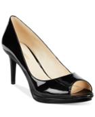 Nine West Gelabelle Peep-toe Platform Pumps Women's Shoes