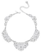Kate Spade New York Silver-tone Multi-crystal Floral Collar Necklace