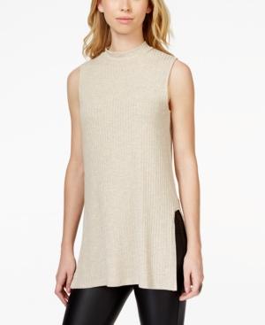 Bar Iii Sleeveless Mock-turtleneck Swing Top, Only At Macy's