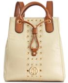 Tommy Hilfiger Eyelet Metallic Canvas Backpack