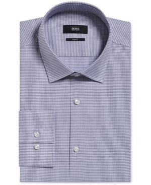 Boss Men's Slim-fit Pepita Dress Shirt