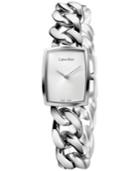 Calvin Klein Women's Swiss Amaze Stainless Steel Link Bracelet Watch 27x22mm K5d2s126