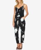 1.state Printed Wrap-front Jumpsuit