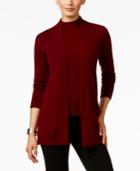 Charter Club Petite Cashmere Open-front Cardigan, Only At Macy's
