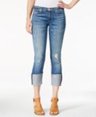Hudson Jeans Ripped Indigo Wash Cropped Jeans