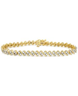 Diamond Swirl Tennis Bracelet (3 Ct. T.w.) In 14k Gold
