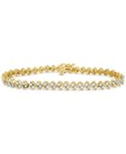 Diamond Swirl Tennis Bracelet (3 Ct. T.w.) In 14k Gold