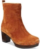 Clarks Artisan Women's Ledella Abby Studded Block Heel Boots Women's Shoes