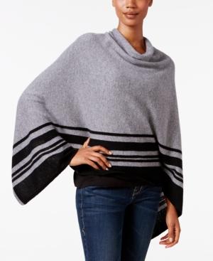 Charter Club Cashmere Striped Poncho, Only At Macy's