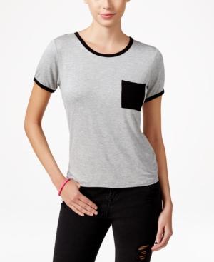 Ultra Flirt Juniors' Skimmer Ringer T-shirt