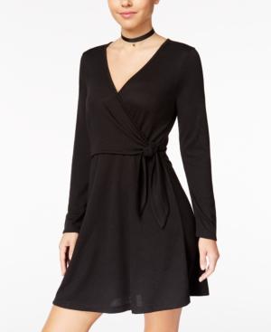 Hippie Rose Juniors' Faux-wrap Dress