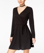 Hippie Rose Juniors' Faux-wrap Dress