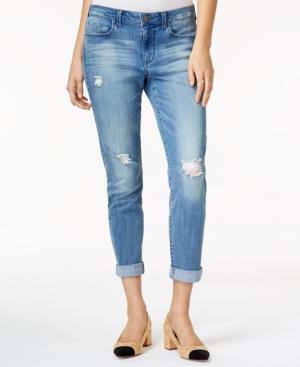 Maison Jules Ripped Slim Boyfriend Jeans, Only At Macy's
