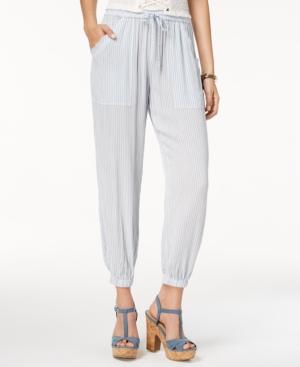 American Rag Juniors' Striped Soft Ankle Pants, Created For Macy's