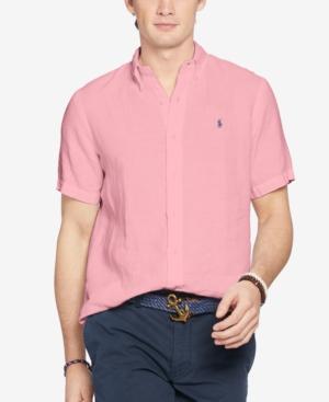 Polo Ralph Lauren Men's Linen Short-sleeve Shirt
