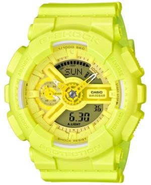 G-shock Women's Analog-digital S-series Yellow Resin Strap Watch 46x49mm Gmas110vc-9a