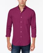 Club Room Men's Big And Tall Solid Long-sleeve Shirt, Classic Fit
