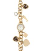 Style & Co. Women's Gold-tone Iron Charm Bracelet Watch 24mm Sy019g - Only At Macy's