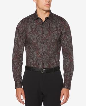 Perry Ellis Men's Speckled Paisley-print Shirt