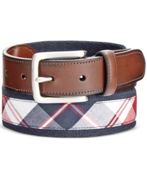Club Room Men's Madras Web Belt, Only At Macy's