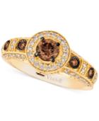 Le Vian Chocolatier Diamond Halo Ring (9/10 Ct. T.w.) In 14k Gold