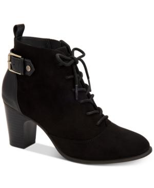 Giani Bernini Candence Lace-up Ankle Booties, Created For Macy's Women's Shoes