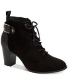 Giani Bernini Candence Lace-up Ankle Booties, Created For Macy's Women's Shoes