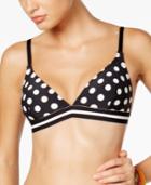 Kate Spade New York Polka-dot Triangle Bikini Top Women's Swimsuit