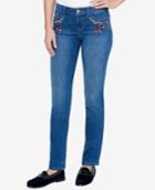 Tommy Hilfiger Embroidered Straight-leg Jeans, Created For Macy's