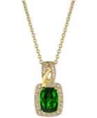 Le Vian Pistachio Diopside (3/4 Ct. T.w.) & Diamond (1/8 Ct. T.w.) Pendant Necklace In 14k Gold