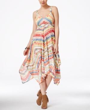 American Rag Juniors' Printed Handkerchief-hem Maxi Dress, Only At Macy's