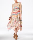 American Rag Juniors' Printed Handkerchief-hem Maxi Dress, Only At Macy's