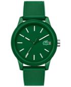 Lacoste Men's 12.12 Green Silicone Strap Watch 42mm