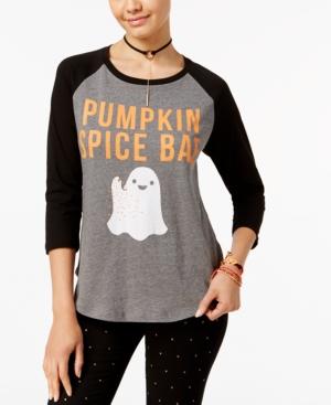 Mighty Fine Juniors' Pumpkin Spice Graphic Top