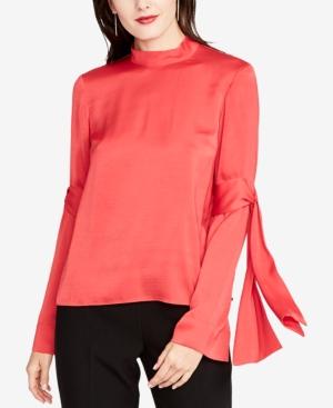 Rachel Rachel Roy Mock-neck Tie-sleeve Blouse