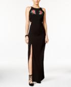 Material Girl Applique Side-slit Maxi Dress, Only At Macy's