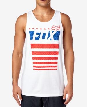 Fox Men's Red, White And True Graphic-print Tank