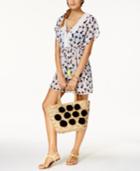 Miken Pineapple-print Lace-up Dress Cover-up Women's Swimsuit