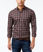 Club Room Men's Big And Tall Antelope Tartan Shirt, Only At Macy's