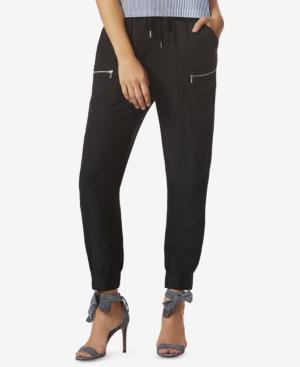 Avec Les Filles Jogger Pants With Exposed Zippers