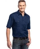 Alfani Big And Tall Short Sleeve Warren Shirt