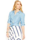 Rachel Rachel Roy Long-sleeve Point-collar Cutout Blouse