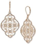 Lonna & Lilly Gold-tone Crystal Filigree Chandelier Earrings