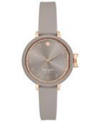 Kate Spade New York Women's Park Row Gray Silicone Strap Watch 34mm